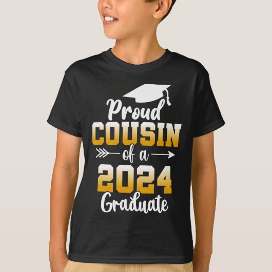 2024年の2024年のClの従兄弟の卒業1 Tシャツ (正面)