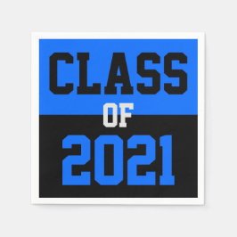 2024年のBlue & Black Graduation Class スタンダードカクテルナプキン