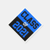 2024年のBlue & Black Graduation Class スタンダードカクテルナプキン (角)