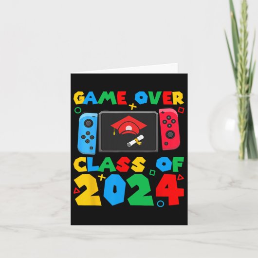 2024年のCl以上ビデオゲーマー学生おもしろい卒業生 カード (正面)