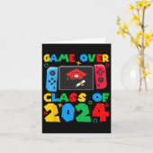 2024年のCl以上ビデオゲーマー学生おもしろい卒業生 カード (黄色い花)