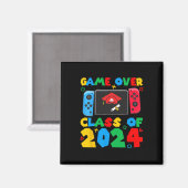2024年のCl以上ビデオゲーマー学生おもしろい卒業生 マグネット (正面/裏面)