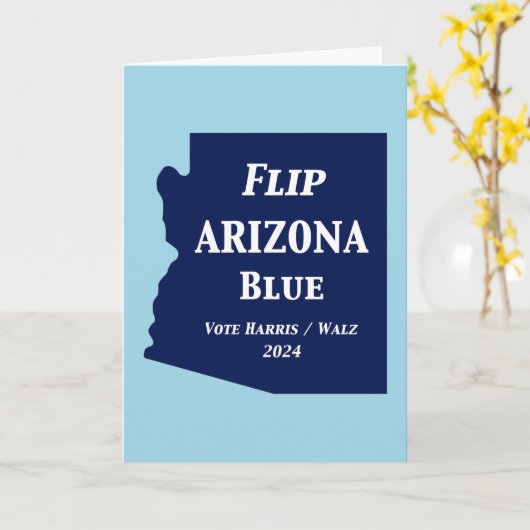 2024年のFlip Arizona Blue カード (黄色い花)