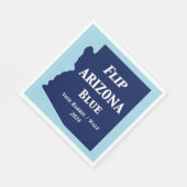 2024年のFlip Arizona Blue スタンダードランチョンナプキン (角)