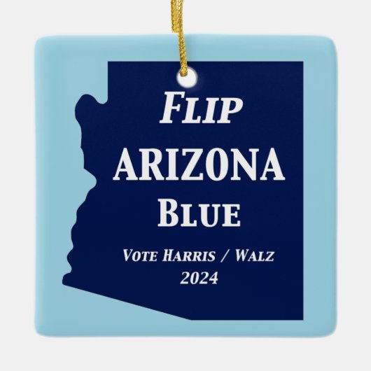 2024年のFlip Arizona Blue セラミックオーナメント (正面)