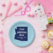 2024年のFlip Arizona Blue ペーパープレート (パーティー)