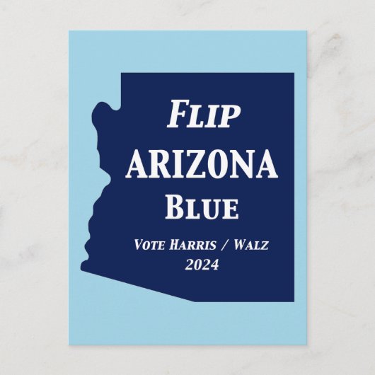 2024年のFlip Arizona Blue ポストカード (正面)