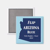2024年のFlip Arizona Blue マグネット (正面/裏面)