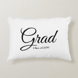 2024年のGradクラスの白黒カスタムスクリプト文字 アクセントクッション