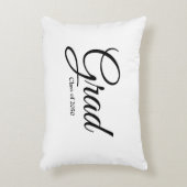 2024年のGradクラスの白黒カスタムスクリプト文字 アクセントクッション (正面(垂直))