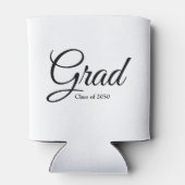 2024年のGradクラスの白黒カスタムスクリプト文字 缶クーラー (裏面)