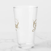2024年のGradクラスの金ゴールドカスタムスクリプト文字 タンブラーグラス (左)