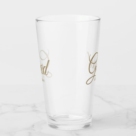 2024年のGradクラスの金ゴールドカスタムスクリプト文字 タンブラーグラス (右)