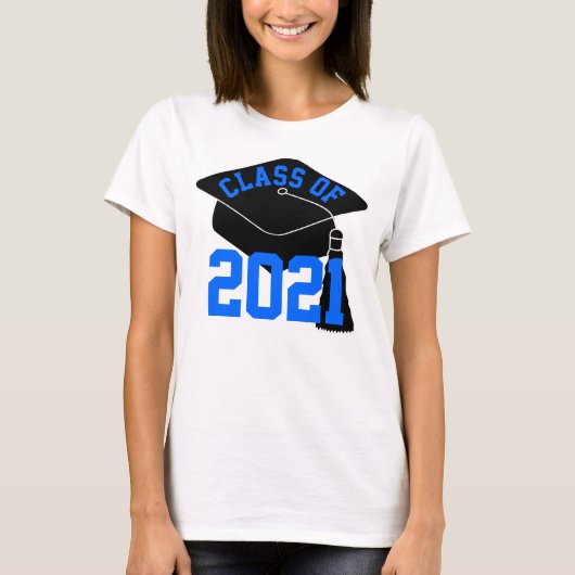 2024年のGrad Cap Blueクラス Tシャツ (正面)