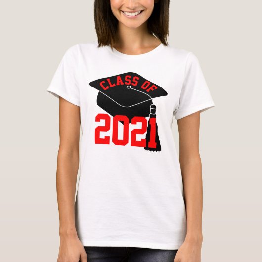 2024年のGrad Cap Redクラス Tシャツ (正面)