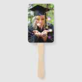 2024年のGraduate Navy Photoへのおめでとうモダン ハンドファン (裏面)