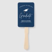 2024年のGraduate Navy Photoへのおめでとうモダン ハンドファン (正面)