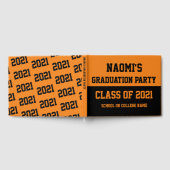 2024年のOrange & Black Graduation Party Class ゲストブック (全面)