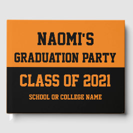 2024年のOrange & Black Graduation Party Class ゲストブック