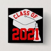 2024年のRed Class Grad Cap 缶バッジ (正面)