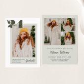 2024年はっきりしたのGreen Class of 2024写真卒業 招待状