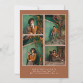 2024年はっきりしたのOval Class of モダン Photo Graduation 招待状 (裏面)