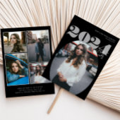 2024年はっきりしたのOval Class of モダン Photo Graduation 招待状