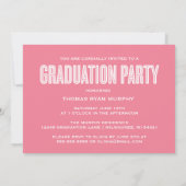 2024年はっきりしたグラードフォトコラージュ卒業招待状 招待状 (裏面)