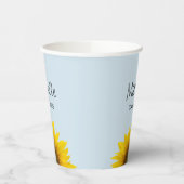 2024年ひまわりブルーの卒業クラス 紙コップ (左)