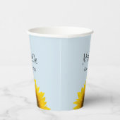 2024年ひまわりブルーの卒業クラス 紙コップ (右)