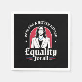 2024年より良い未来を目指すアメリカの大統領に投票 スタンダードカクテルナプキン (正面)