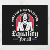 2024年より良い未来を目指すアメリカの大統領に投票 ビールラベル (シングルラベル)