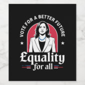 2024年より良い未来を目指すアメリカの大統領に投票 ワインラベル (シングルラベル)