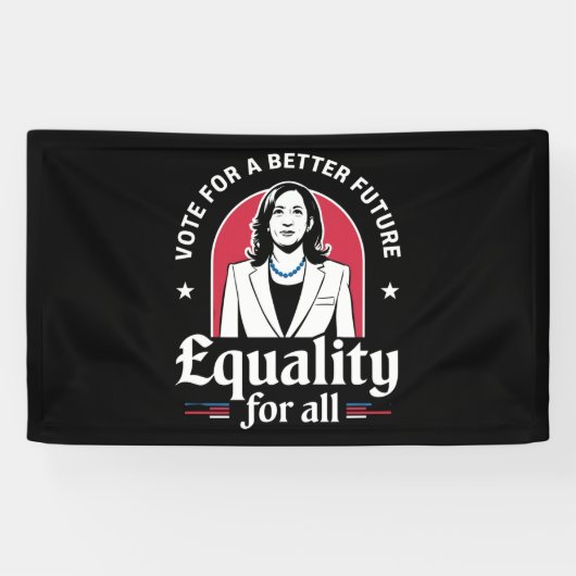 2024年より良い未来を目指すアメリカの大統領に投票 横断幕 (横)