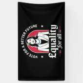 2024年より良い未来を目指すアメリカの大統領に投票 横断幕 (縦)