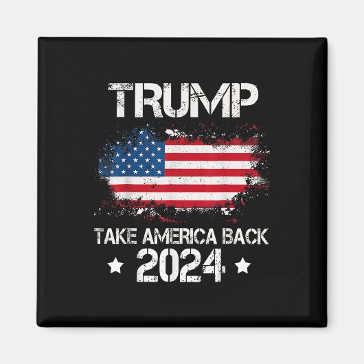 2024年アメリカをアメリカ国旗の選挙に戻す マグネット (正面)