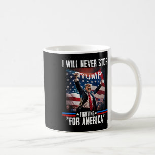 2024年アメリカストップトランプのために戦うことはない コーヒーマグカップ