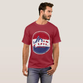 2024年アメリカ国旗 投票 チェックマーク Tシャツ (正面フル)