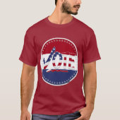 2024年アメリカ国旗 投票 チェックマーク Tシャツ (正面)