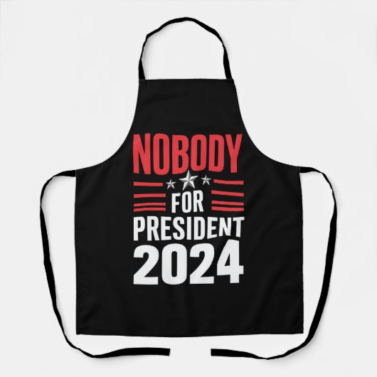 2024年アメリカ大統領選挙誰にも投票しない エプロン (正面)