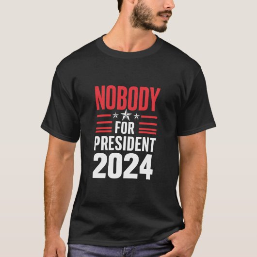2024年アメリカ大統領選挙誰にも投票しない Tシャツ (正面)