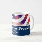 2024年アメリカ大統領選挙 アメリカ国旗 コーヒーマグカップ (正面右)