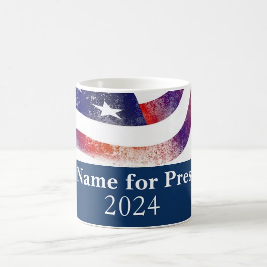 2024年アメリカ大統領選挙 アメリカ国旗 コーヒーマグカップ (中央)