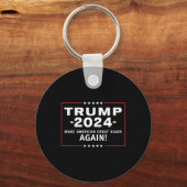 2024年アメリカ素晴らしを再びMagagaにする キーホルダー (正面)