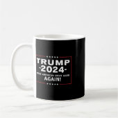 2024年アメリカ素晴らしを再びMagagaにする コーヒーマグカップ (左)
