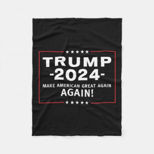 2024年アメリカ素晴らしを再びMagagaにする フリースブランケット