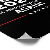 2024年アメリカ素晴らしを再びMagagaにする ポスター (角)