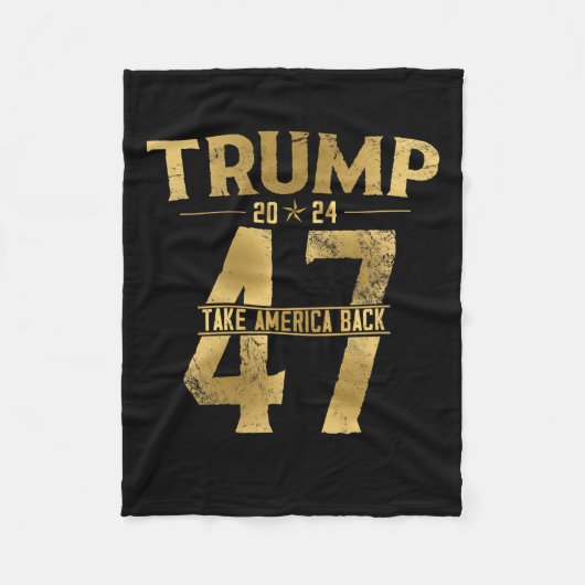 2024年アメリカ逆転選挙47期大統領202 フリースブランケット (正面)