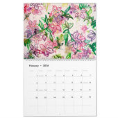 2024年アートお洒落カレンダー カレンダー (2月 2026)