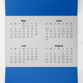 2024年イタリアンカレンダー付き年賀状 三つ折りプログラム (内部中)